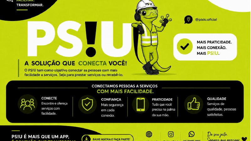 Capa do projeto PSIU — Material de Divulgação