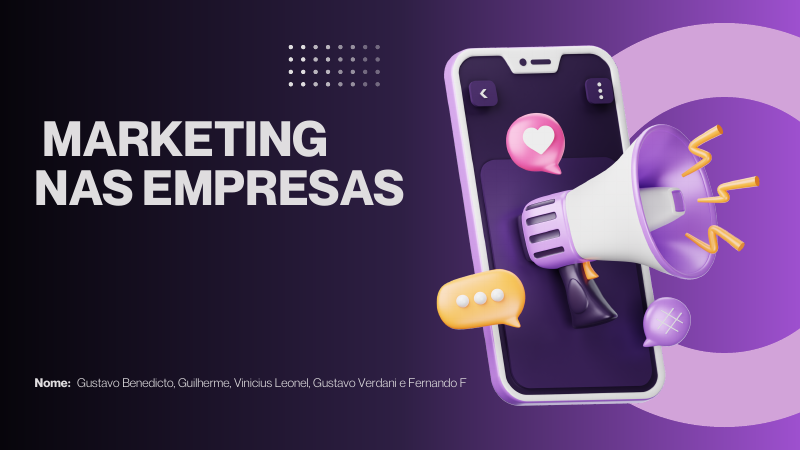 Capa do projeto Marketing nas Empresas