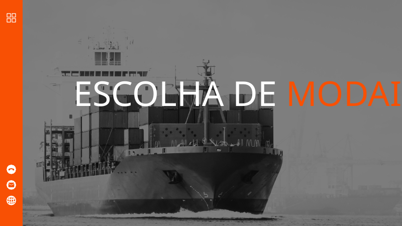 Capa do projeto Escolha de Modais — Logística