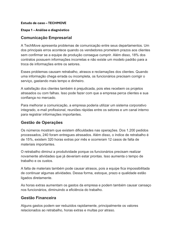 Capa do projeto Estudo de Caso — TechMove