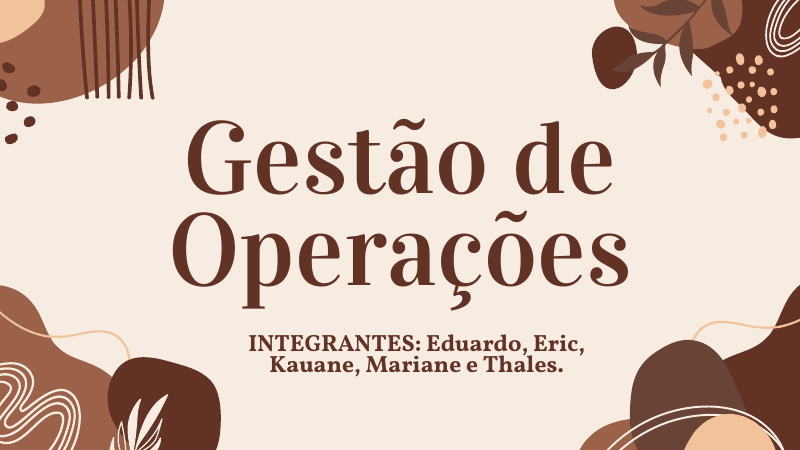 Capa do projeto Gestão de Operações — Onde Está o Gargalo?