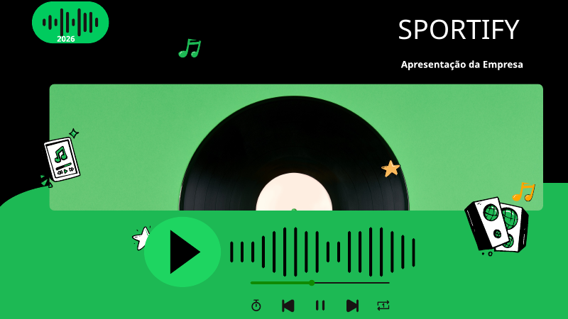 Capa do projeto Spotify — Apresentação da Empresa