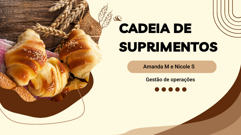 Capa do projeto Cadeia de Suprimentos — Panificadora