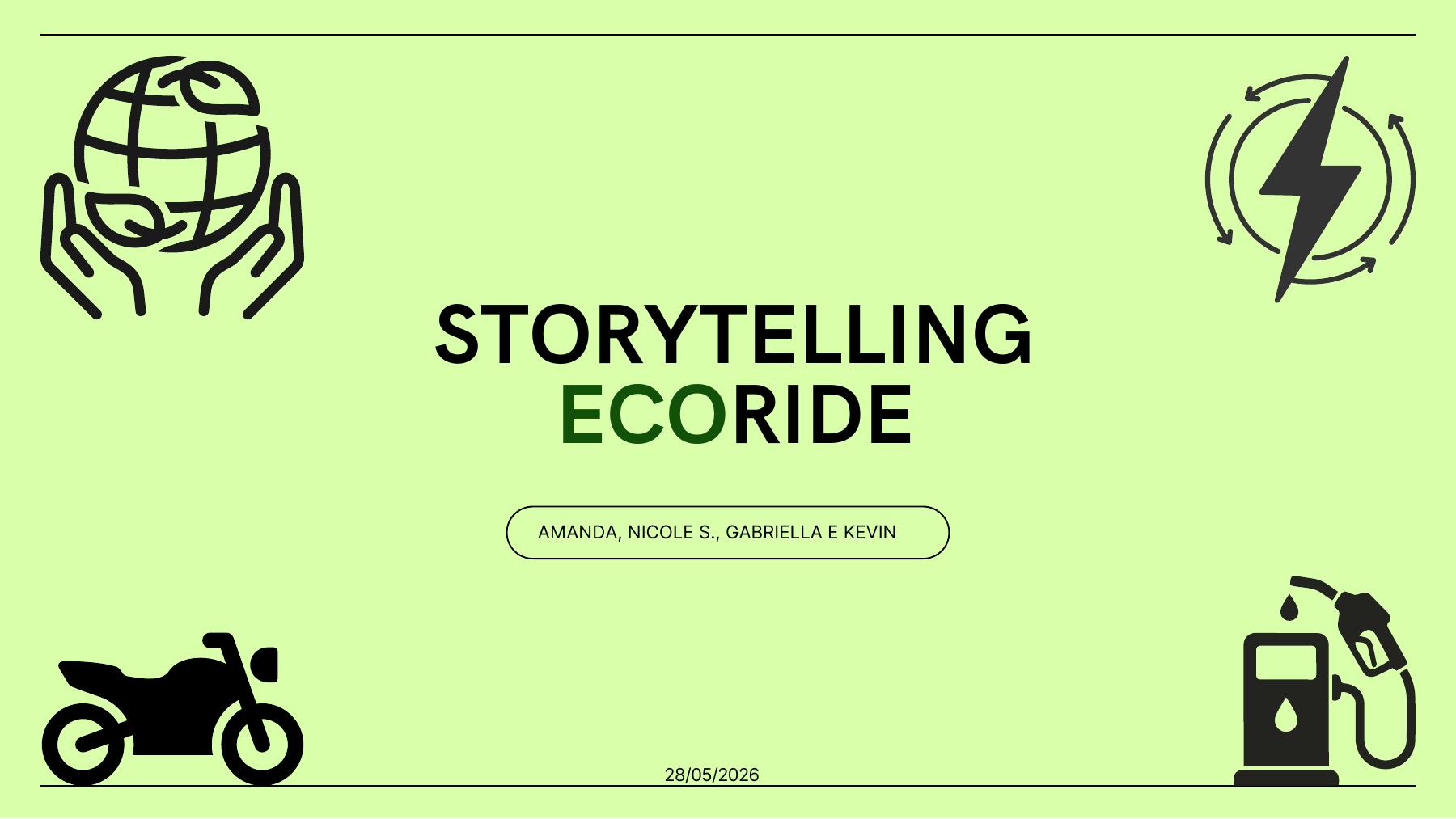 Capa do projeto Ecoride — Storytelling